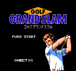 Golf Grand Slam (Japan) Title Screen